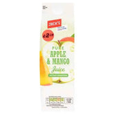Jack's Pure Apple & Mango Juice not from Concentrate 1 Litre (Case of 6)  Adomoo